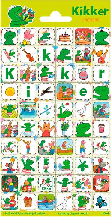Actual product image Totum Stickervel Kikker en Vriendjes