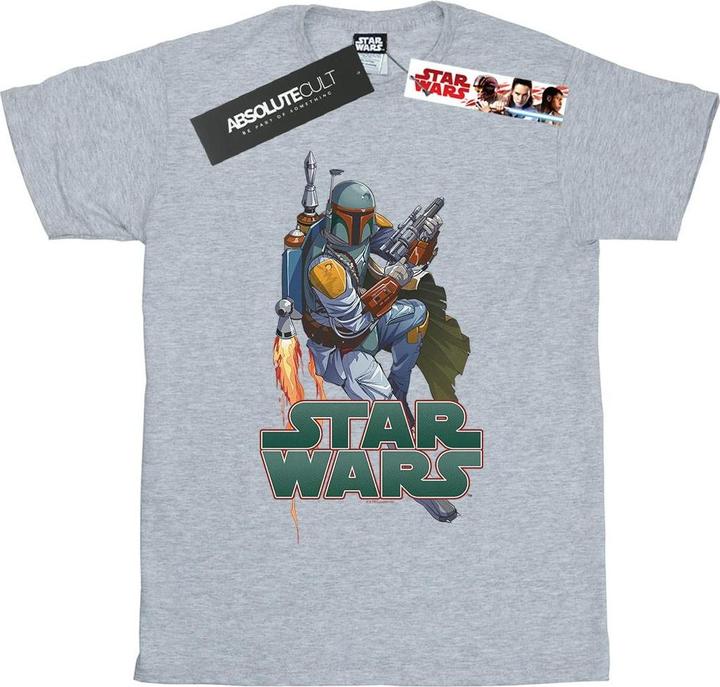 Image du produit Star Wars - T-shirt BOBA FETT FIRED UP - Garçon (128)