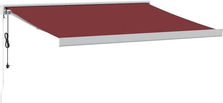 Burgundy and white