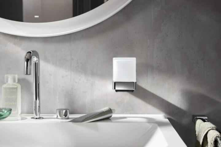 Image du produit Emco loft distributeur de savon à capteur, verre cristal satiné