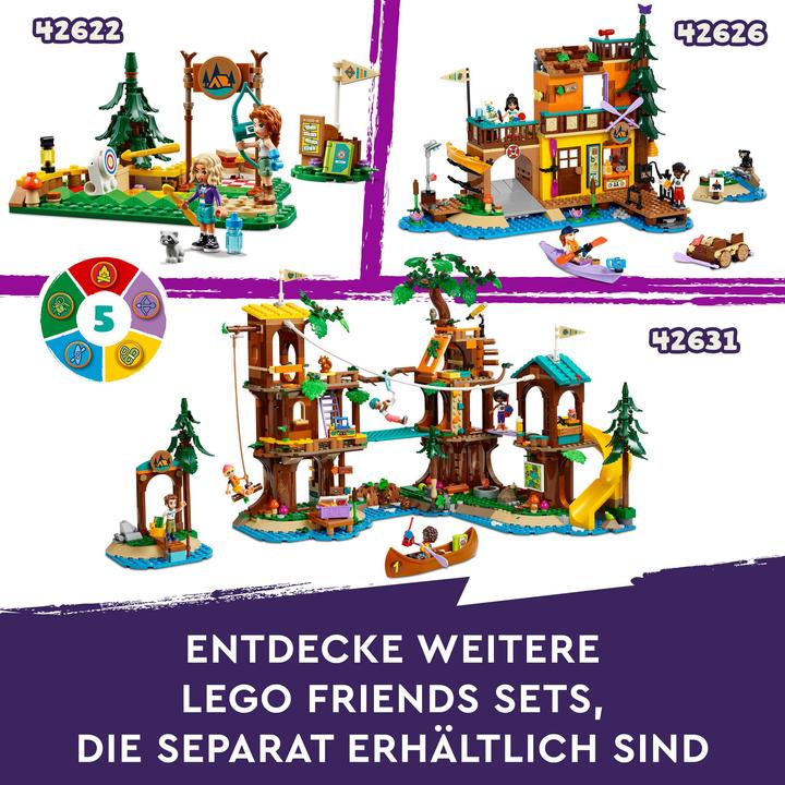 Actual product image LEGO 42624 Cosy huts in the adventure camp (42624, LEGO Friends)
