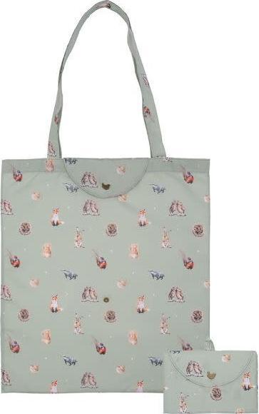 Immagine prodotto Wrendale Design Borsa spesa pieghevole "Woodlanders" con animali della foresta