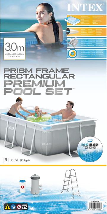 Immagine prodotto Intex Set piscina con telaio (300 x 175 x 80 cm)