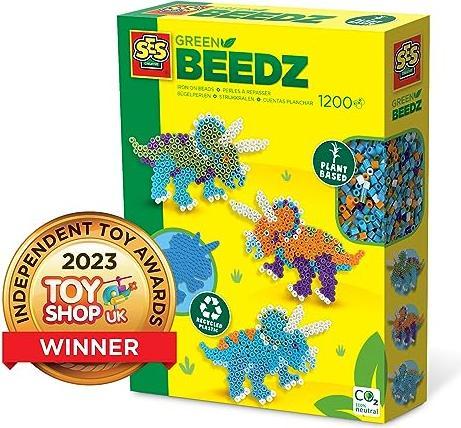 Image du produit Ses Green Beedz - Set de billes à repasser Triceratops Dino