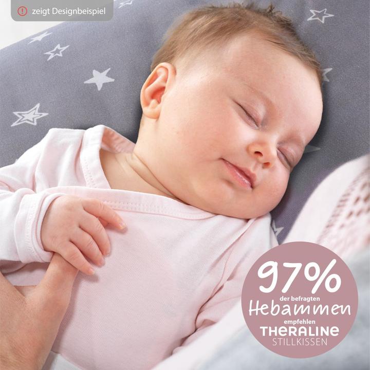 Actual product image Theraline Nursing pillow replacement cover for nursing pillow The Original - muslin (190 cm)