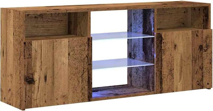 Immagine prodotto VidaXL TV-Schrank mit LED-Leuchten Altholz-Optik 120x30x50 cm TV-Möbel (120 x 30 x 50 cm)