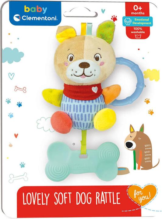 Actual product image Clementoni Baby - Plush Rattle Dog