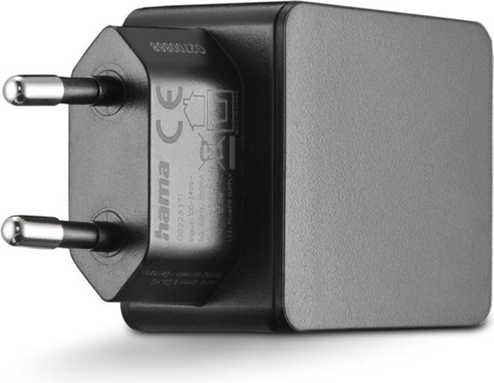 Produktbild Hama Ladegerät, 2x USB-A, 12W, Schwarz (12 W)