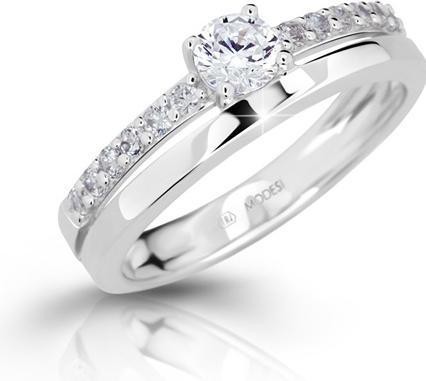 Produktbild Trolli Modesi - String ring with zircons M11102 - Circuit: 55 mm (55)