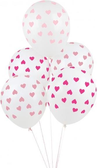 Immagine prodotto My Little Day Palloncino con cuori rosa (5 x)
