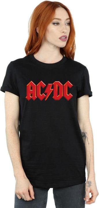 Immagine prodotto AC/DC Maglietta Boyfriend in cotone con logo rosso Donna/Ladies (XXL)
