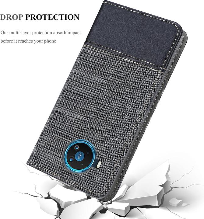 Produktbild Cadorabo Book Jeans Optik Cover (Nokia 8.3)