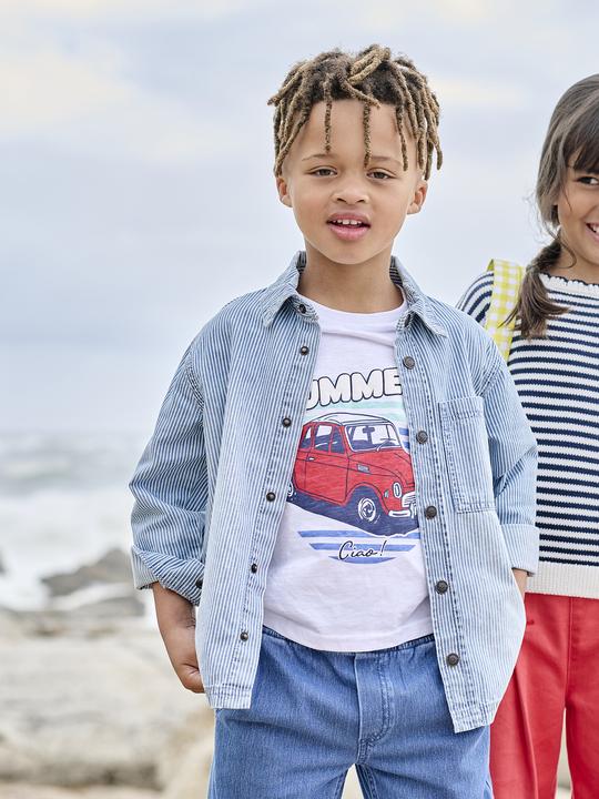 Produktbild Vertbaudet Kinder T-Shirt mit Reliefprint (92)