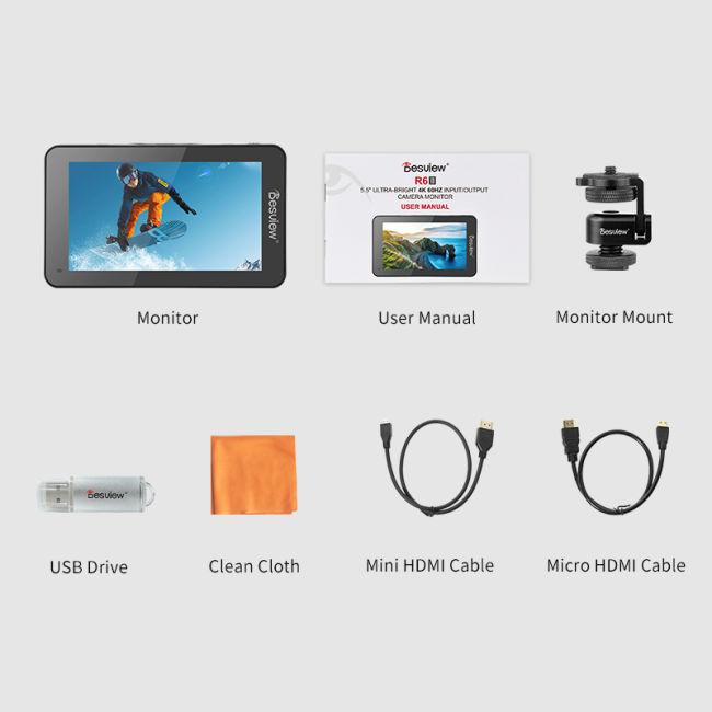 Immagine prodotto Desview Monitor on-camera R6II da 5,5 pollici (5.50", Full HD)