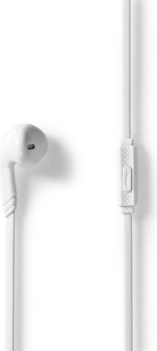 Immagine prodotto Nedis Cuffie con cavo | 3,5 mm | Lunghezza cavo: 1,20 m | Microfono incorporato | Bianco (Cablato)