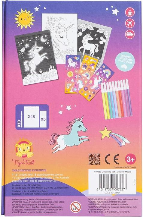 Actual product image Tiger Tribe Painting set unicorn