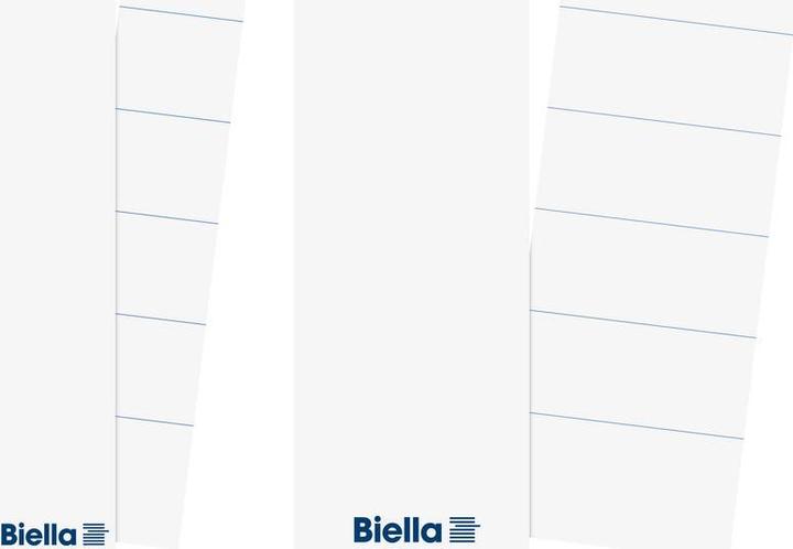 Actual product image Biella Back label