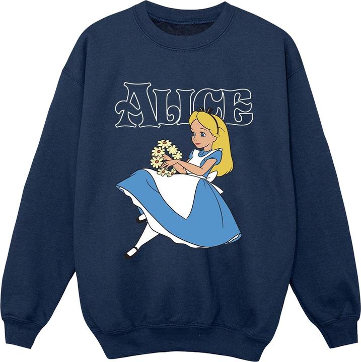 Produktbild Disney Jungen Alice im Wunderland Blumen Sweatshirt (116)
