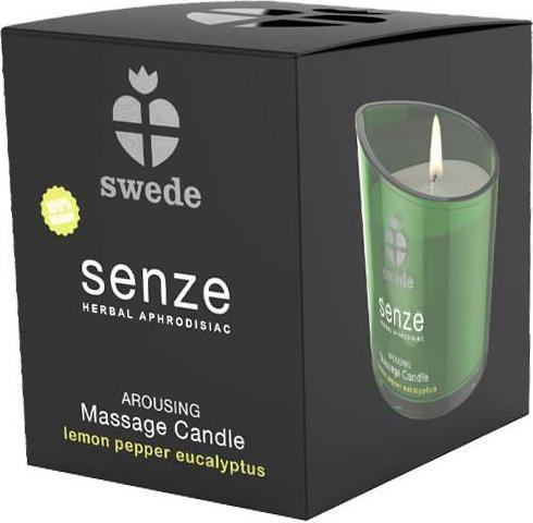 Actual product image Swede Senze Arousing Massage Candle Lemon Pepper Eucalyptus (50 ml)