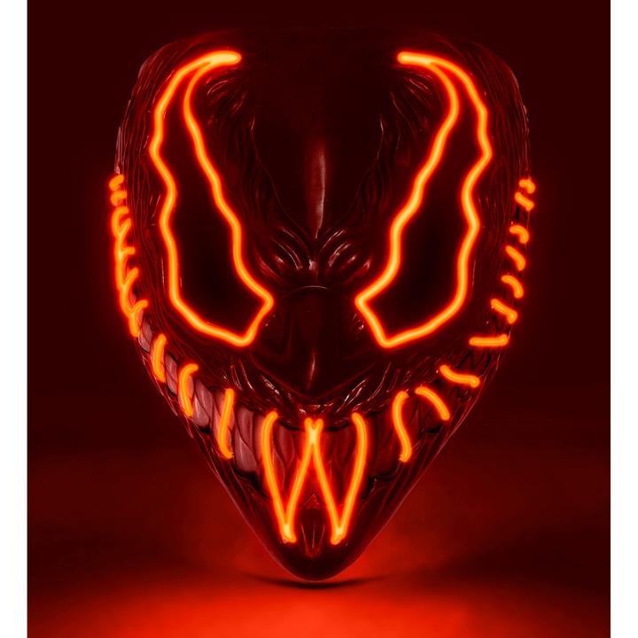 Actual product image Widmann Red monster mask with LED lighting