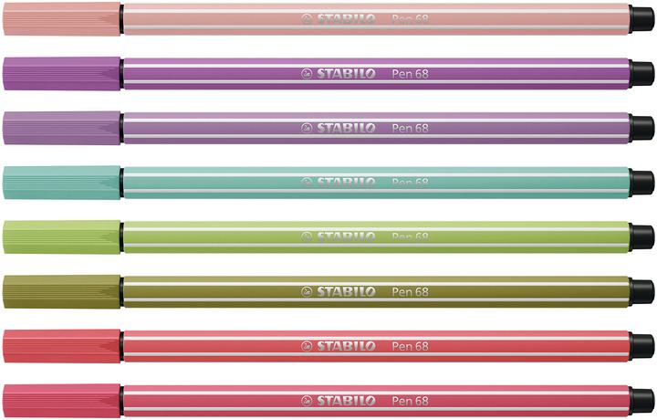 Image du produit STABILO Pen 68 (8 couleurs, 8 x)