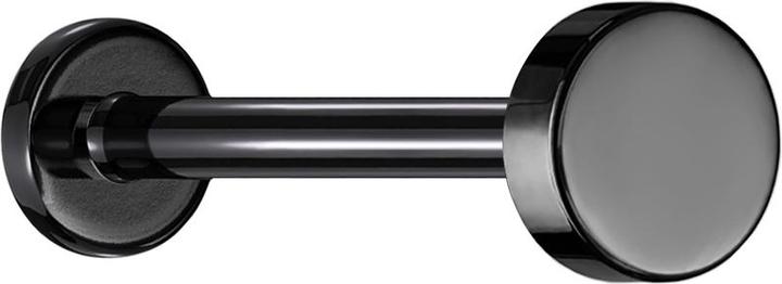 Produktbild Star Piercing Micro Labret Innengewinde schwarz Scheibe (Titan G23, ohne Messing)