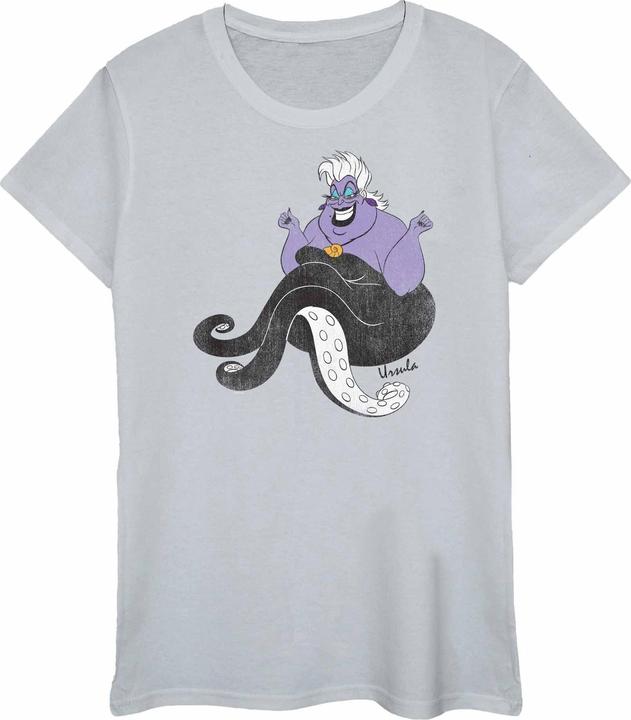 Actual product image The Little Mermaid Womens/Ladies Classic Ursula Heather T-Shirt (XS)