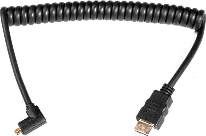 Caruba HDMI MicroHDMI Cavo a molla angolato (HDMI)