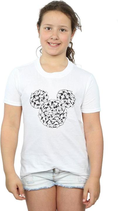 Immagine prodotto Disney Mickey Mouse Head Of Hands Maglietta Ragazze (128)
