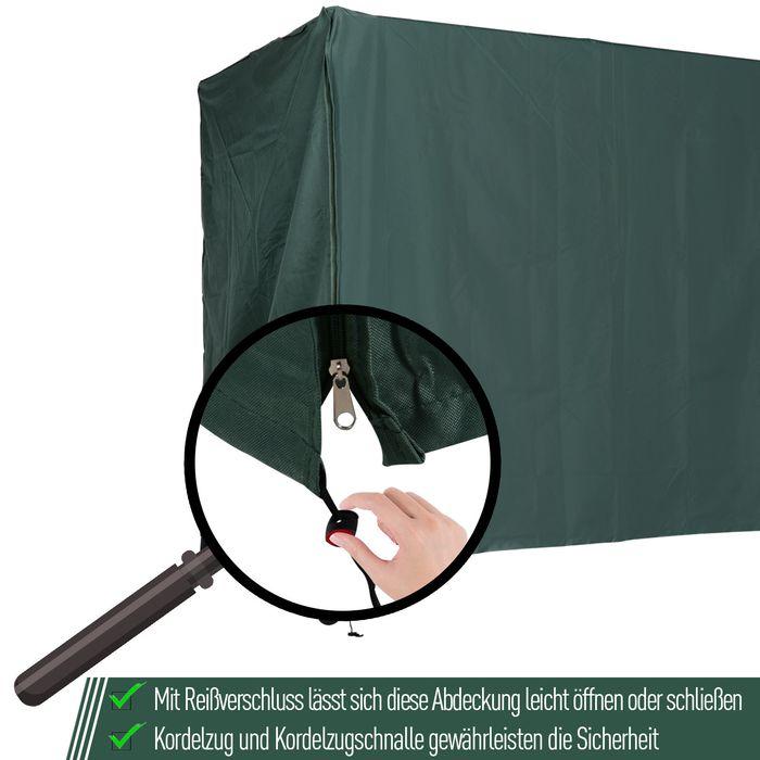 Produktbild Swisshandel24 Abdeckung Gartenschaukel Wasserfest Grün 205 x 124 x 164 cm