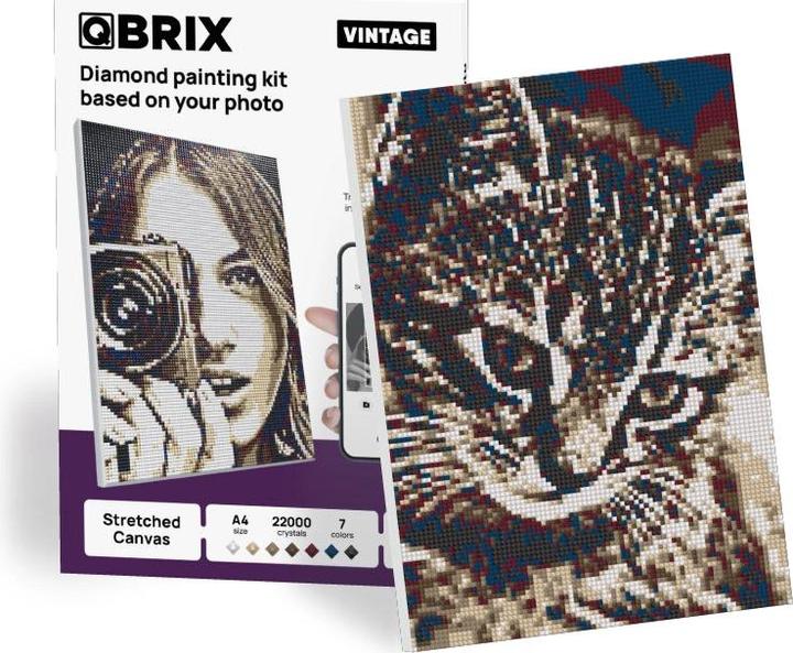 Produktbild QBrix Foto Mosaik Set - Diamond Painting - Vintage