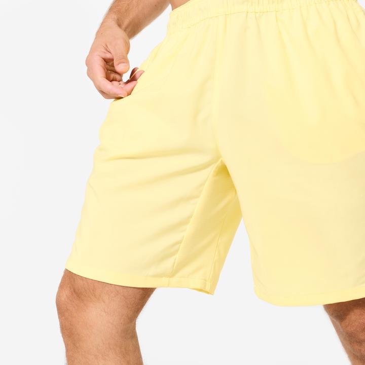 Produktbild Domyos Shorts Reissverschlusstaschen - hellgelb (M)