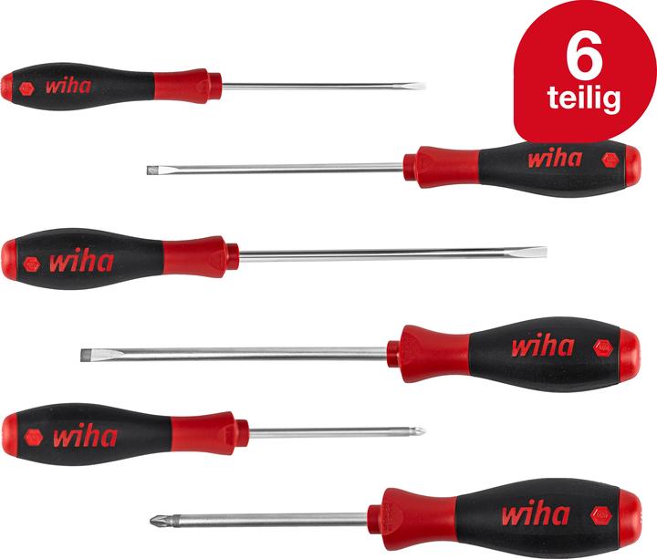 Produktbild Wiha SoftFinish (Pozidriv-Kreuzschlitz (PZ), Schlitzschrauben)
