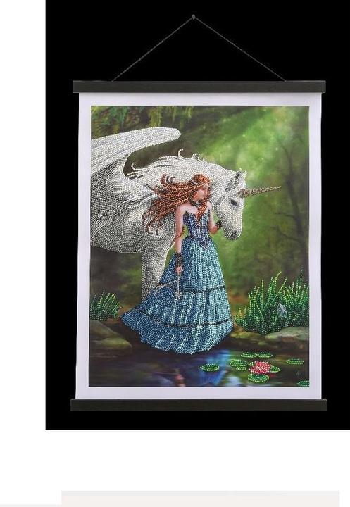 Immagine prodotto Craft Buddy Quadro d'arte in cristallo "Piscina incantata" 35x45 cm Scroll