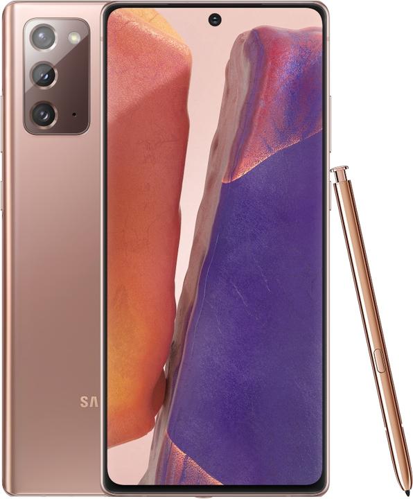 Samsung Galaxy Note 20 Snapdragon (256 GB, Mystic Bronze, 6.70", Dual SIM, 12 Mpx, 5G)