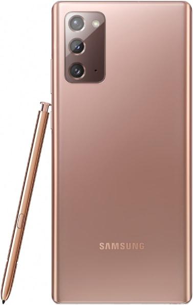 Produktbild Samsung Galaxy Note 20 Snapdragon (256 GB, Mystic Bronze, 6.70", Dual SIM, 12 Mpx, 5G)