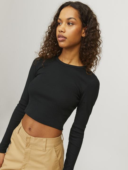 Produktbild JJXX Geripptes Crop Langarmshirt (XS)