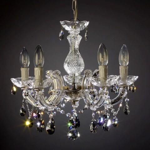 Image du produit TL Lustre à 5 branches avec SPECTRA® Crystal de SWAROVSKI - argenté (45 cm)
