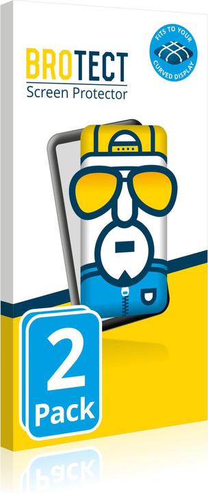 Produktbild BROTECT Fullscreen Schutzfolie Displayschutz Folie Klar Transparent (2 Stück, Samsung Galaxy S24 FE)