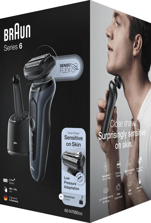 Produktbild Braun Series 6 60-N7000cc Elektrorasierer mit Reinigungsstation