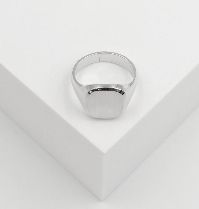 Image du produit Muau Anneau de plaque (58, Argent 925)
