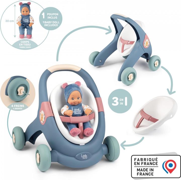 Image du produit Smoby Poussette pour poupées LS 3 en 1