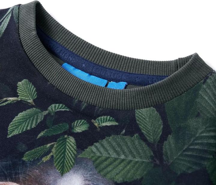 Actual product image VidaXL Children's sweatshirt dark khaki 92,Material: 92 % cotton (92)