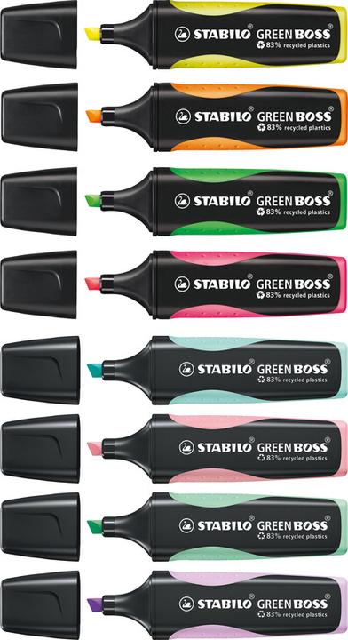 Immagine prodotto STABILO Evidenziatore GREEN BOSS (Multicolore, 5 mm, 8 x)