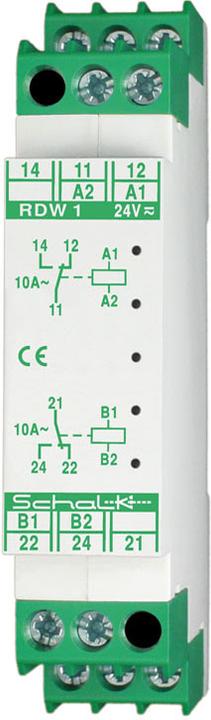 Image du produit Schalk SCHAL RDW 1 double relais 2 x 24V UC, 2 inverseurs 10A