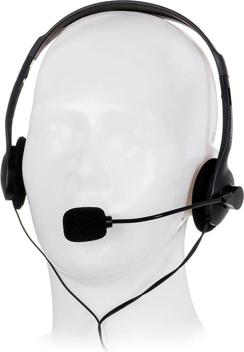 Produktbild Esperanza EH102 Kopfhörer & Headset Kabelgebunden Kopfband Anrufe/Musik Schwarz (Kabelgebunden)