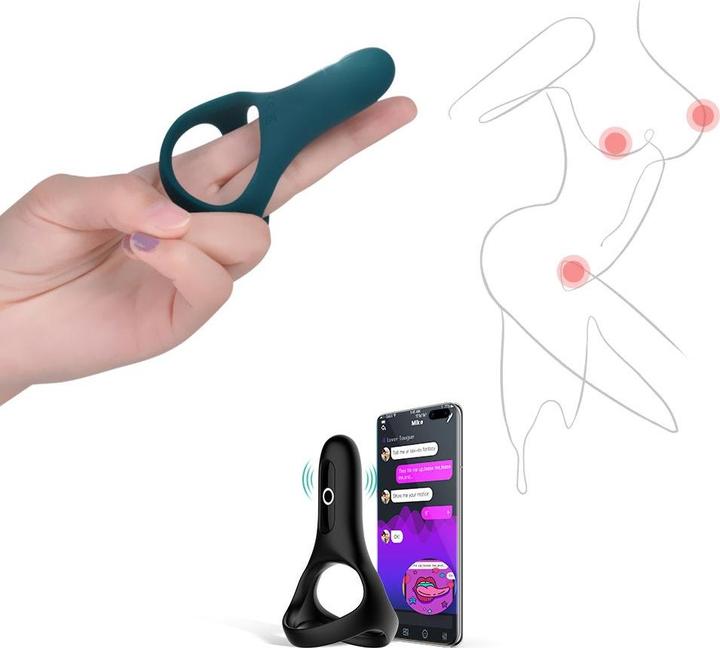 Produktbild Magic Motion Rise Smart Wearable Cockring Green (3.70 cm)