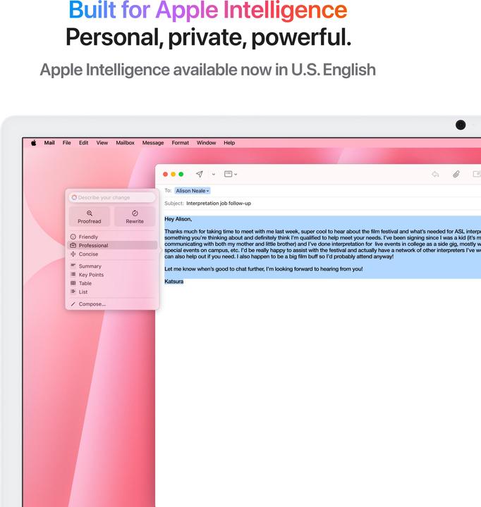 Produktbild Apple iMac 2024 (M4, 16 GB, 512 GB, Apple M4 10-Core)