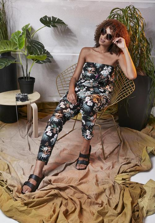 Actual product image Urban Classics Ladies Viscose Bandeau Jumpsuit (S)