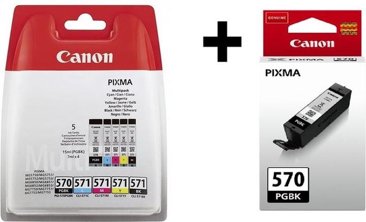 Produktbild Canon 2x PGI570/CLI571 Multi+ZW (0372C006 EN 0372C001)